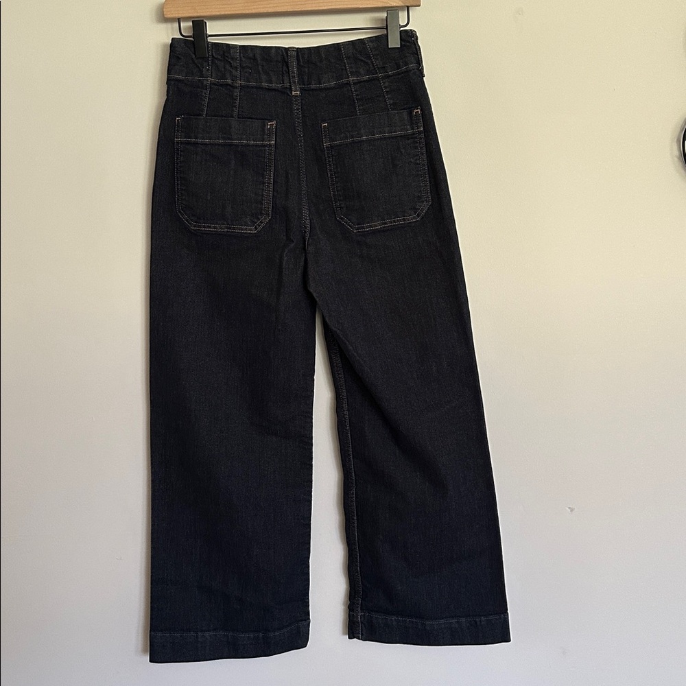 Anthropologie Maeve Colette Crop High Rise Wide Leg Jeans - Picture 9 of 12